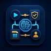 AI engineering route icon